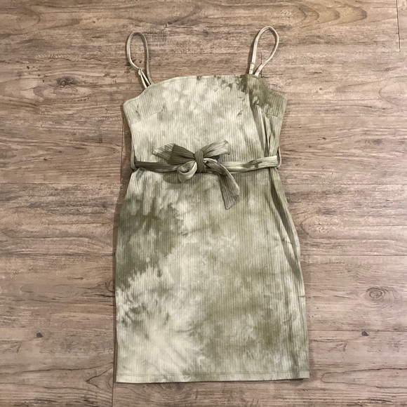 Goodnight Macaroon Dresses & Skirts - Goodnight Macaroon | green tie dye mini dress